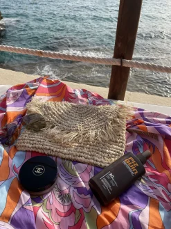 Bonita's Raffia Fringe Beach Clutch