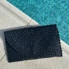 Bonita's Rattan Clutch Bag - Black