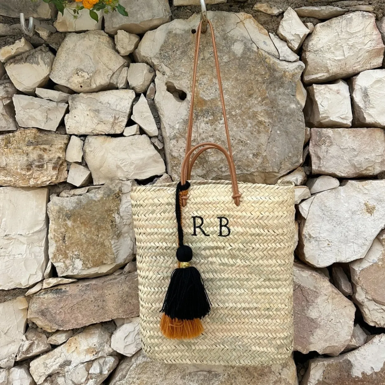 Classic Palm Leaf Tote Bag - Monogram