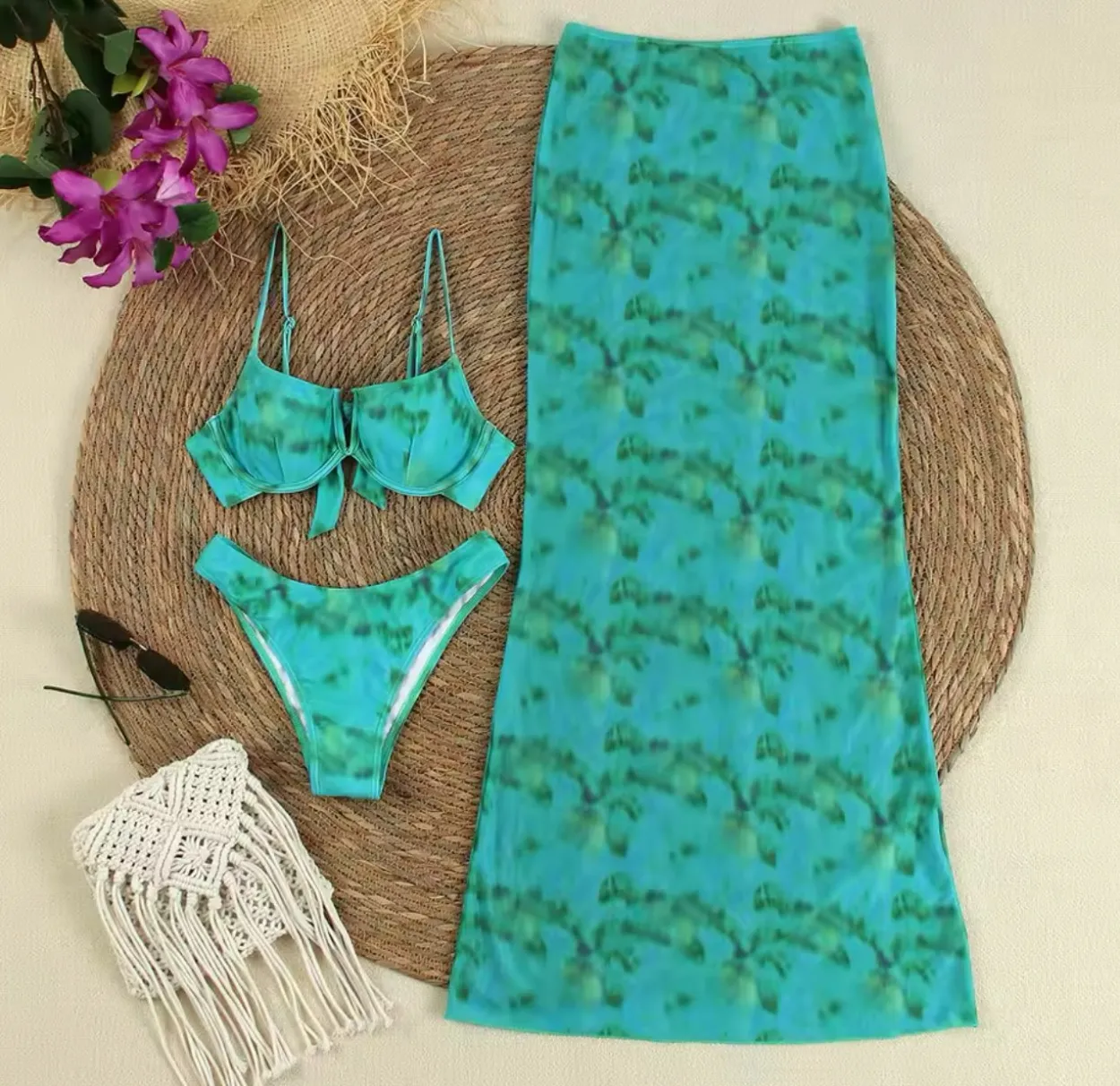 DIAZ - Aqua Bikini & Skirt