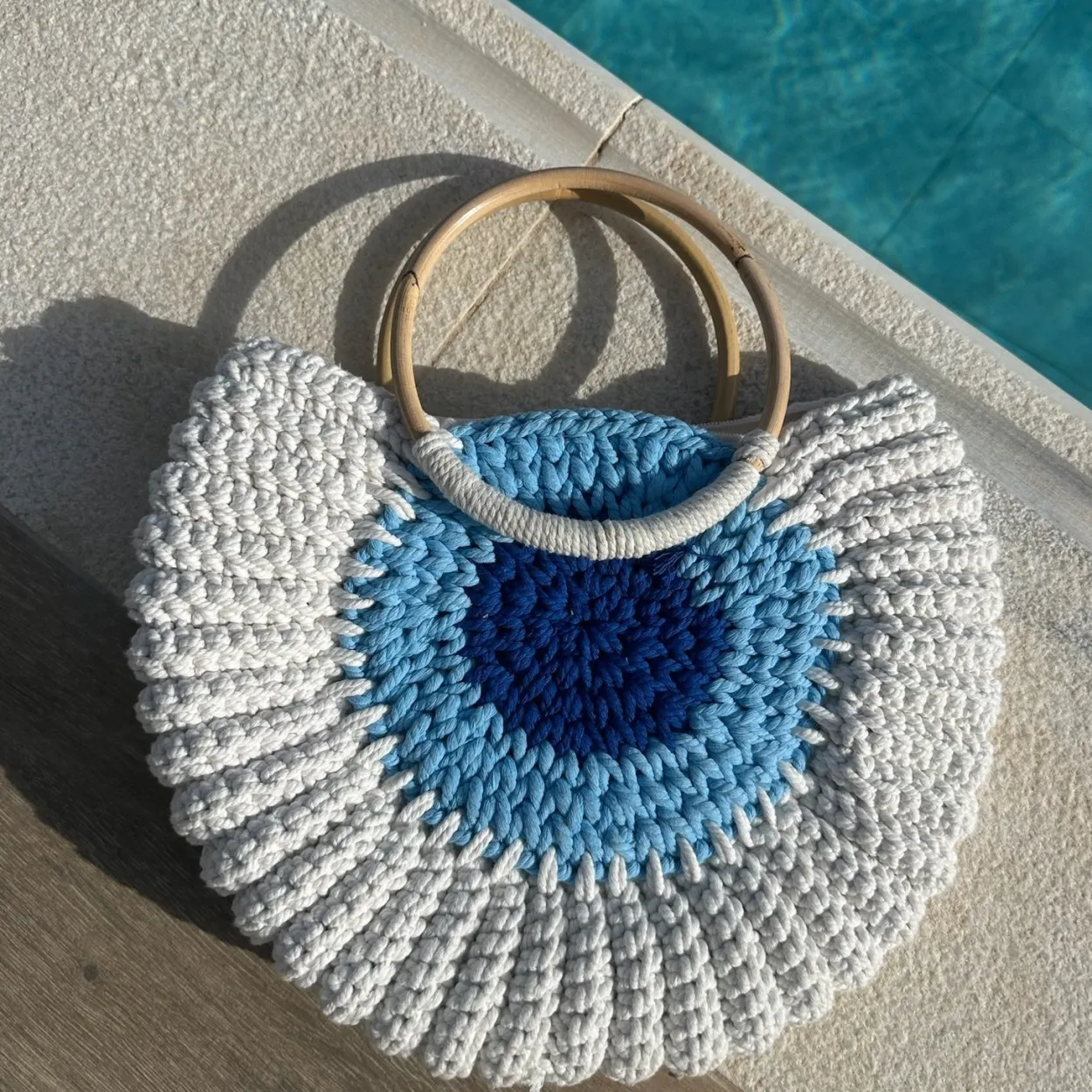Evil Eye Crochet Bag