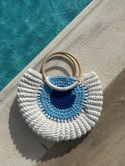 Evil Eye Crochet Bag
