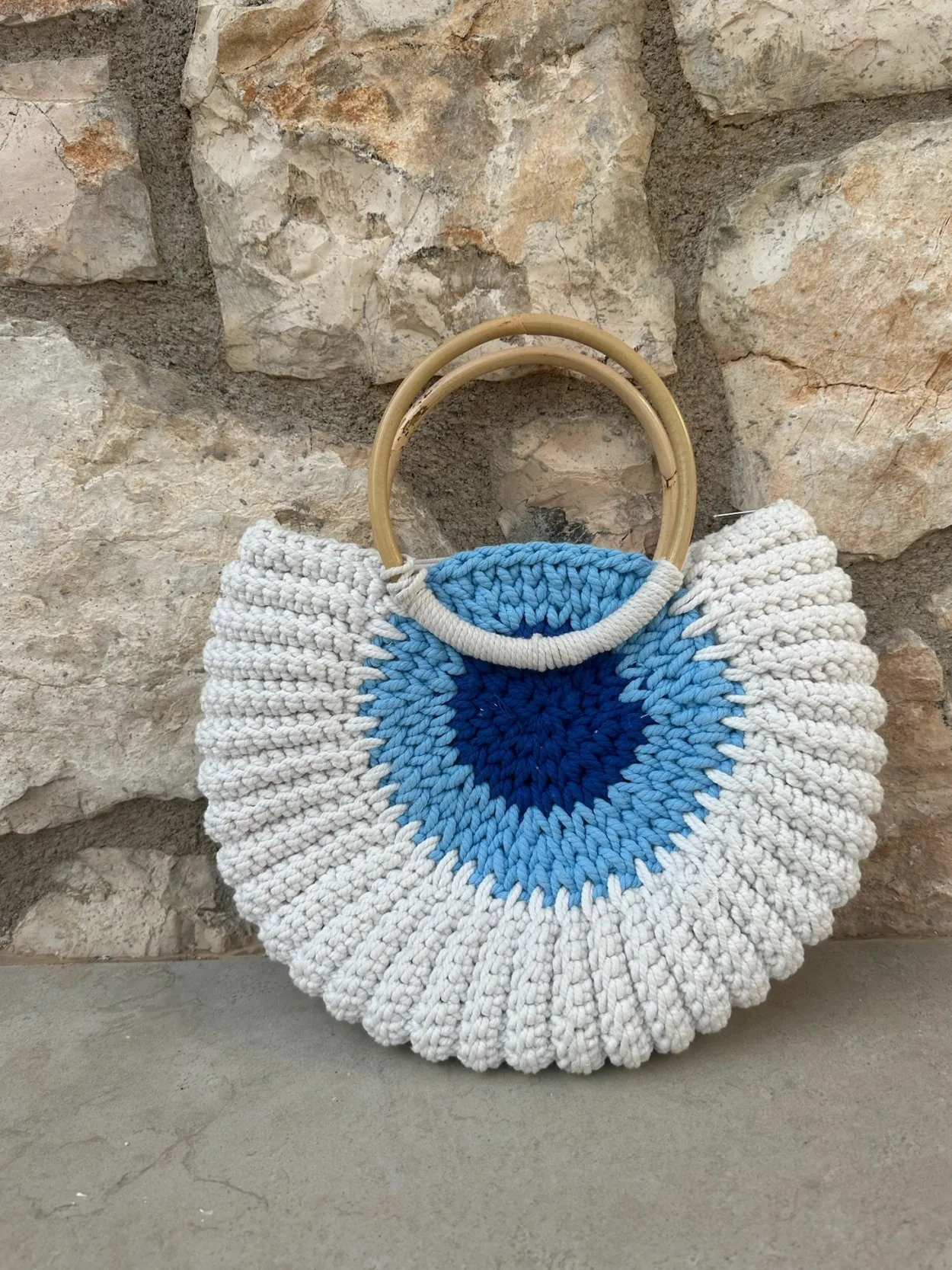 Evil Eye Crochet Bag