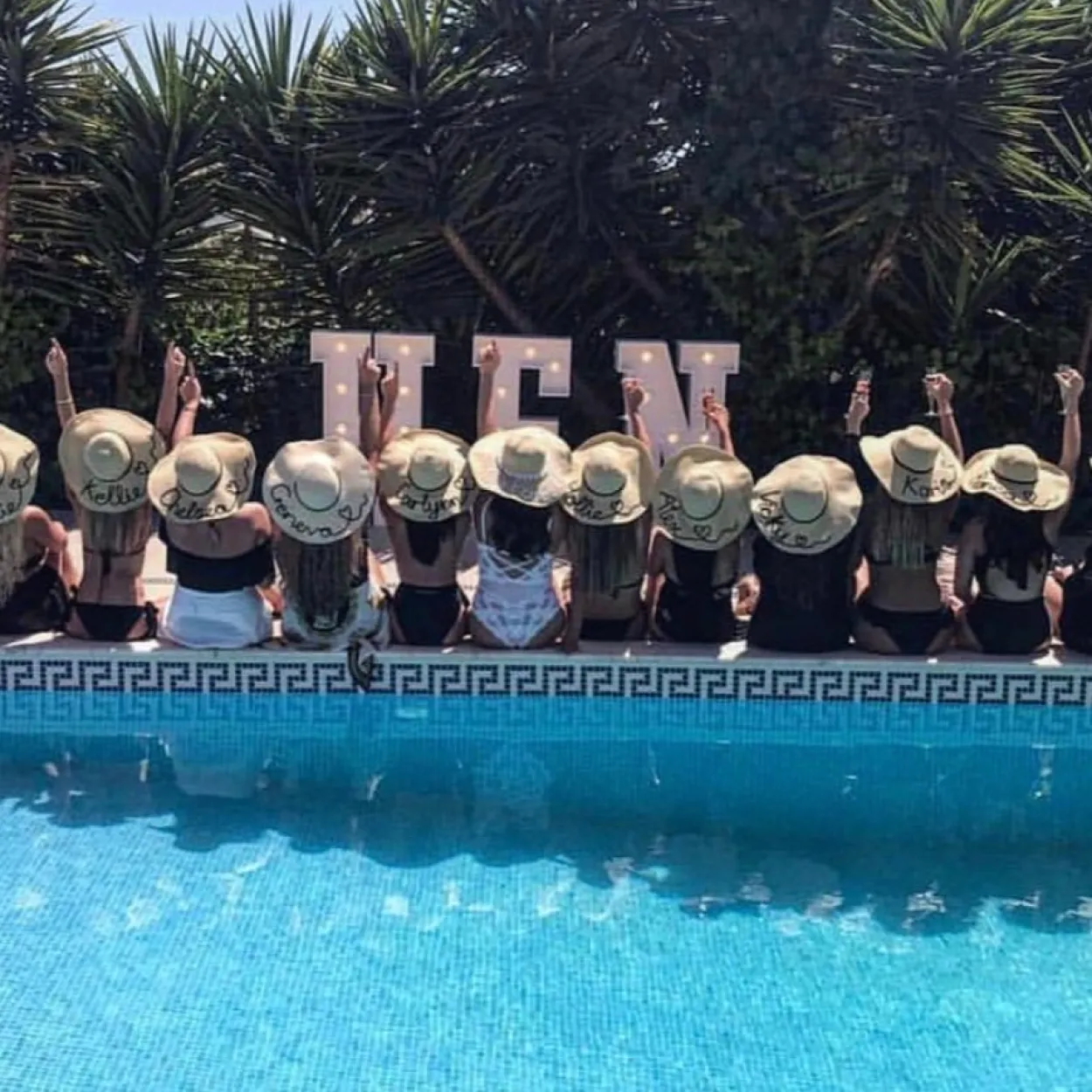 Hen Party Personalised Floppy Sun Hats