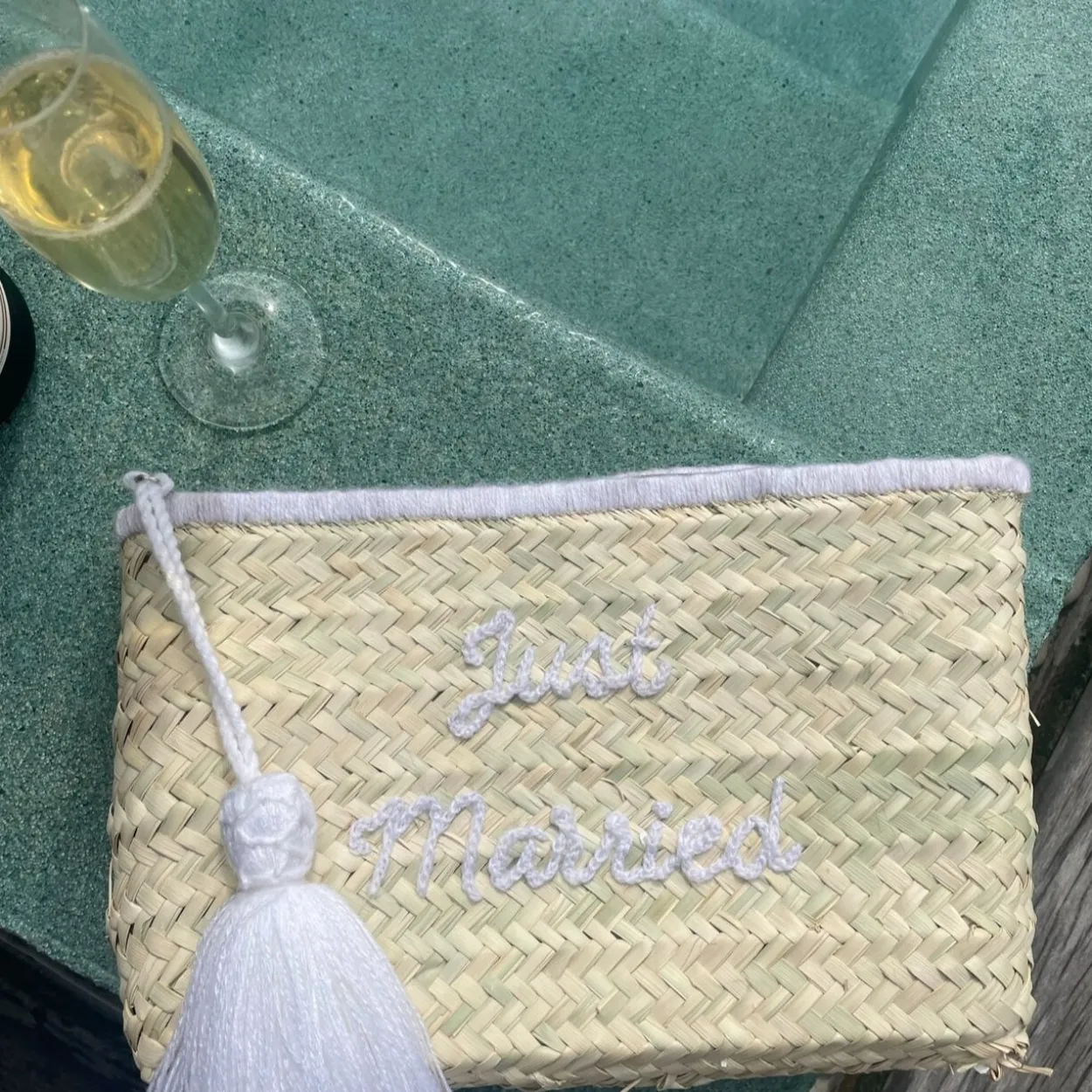 Just Married Clutch Bag