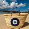 Limited Edition Medium Evil Eye Palm Basket