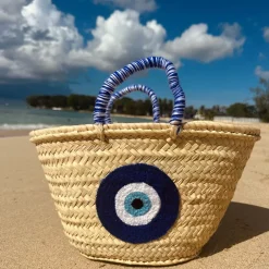 Limited Edition Medium Evil Eye Palm Basket