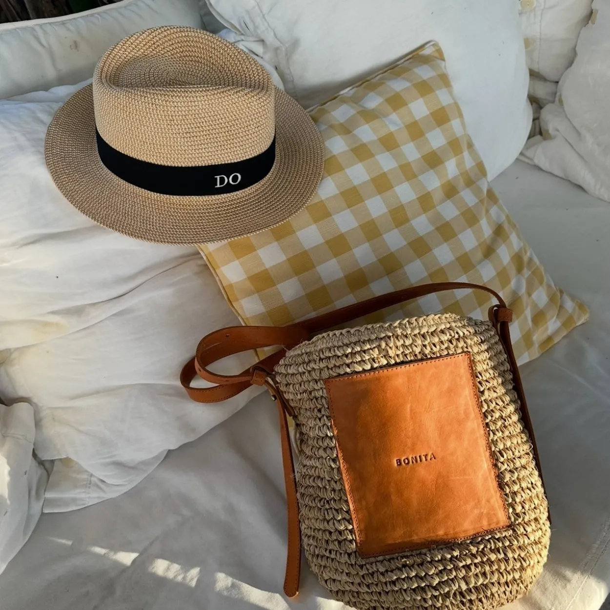 Limited Edition Raffia Bonita Bucket Bag