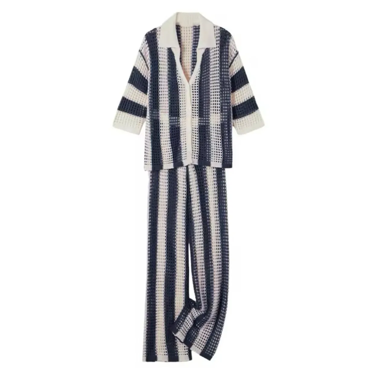 MAYA - Navy Knit Co-Ord