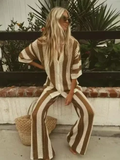 MAYA - Tan Knit Co-Ord