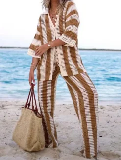 MAYA - Tan Knit Co-Ord