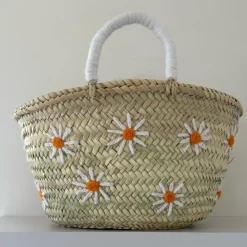 Medium Daisy Palm Basket