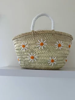 Medium Daisy Palm Basket