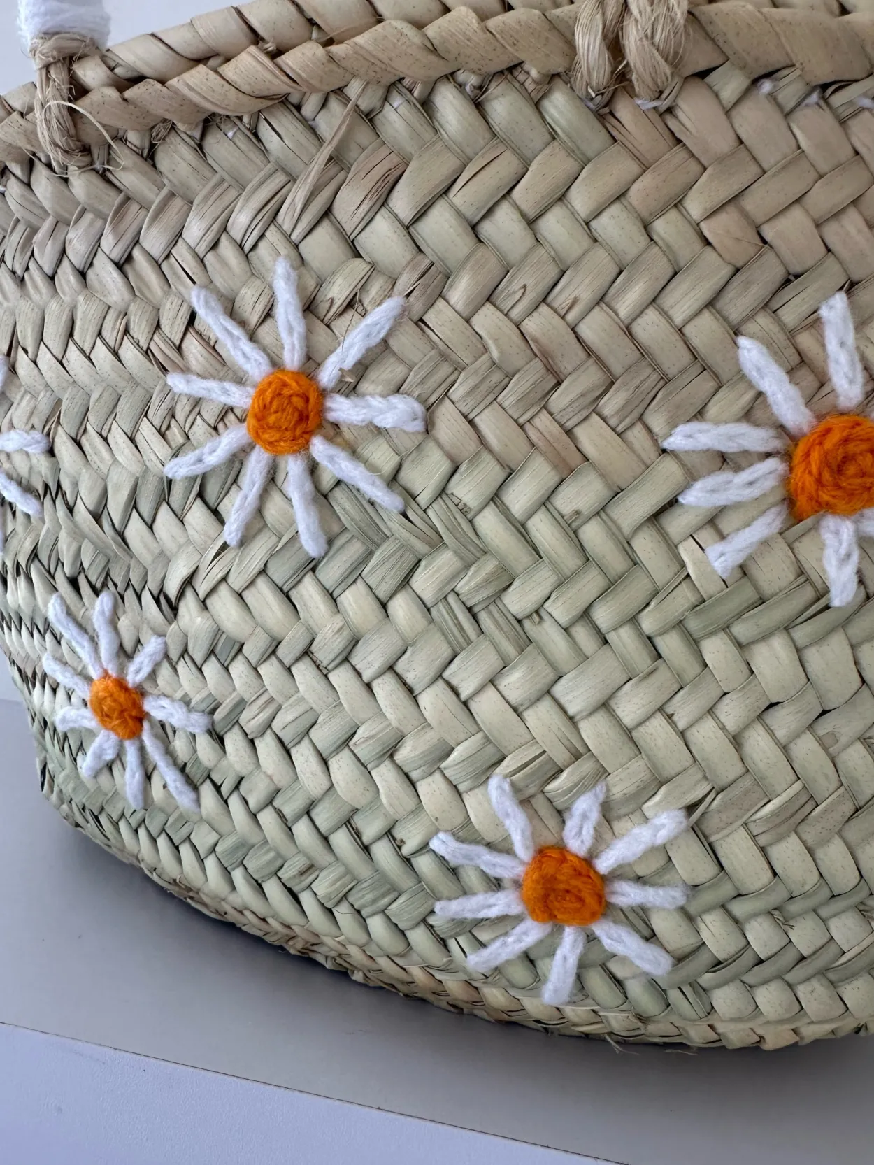 Medium Daisy Palm Basket