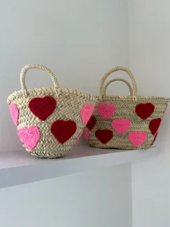 Medium Heart Palm Basket