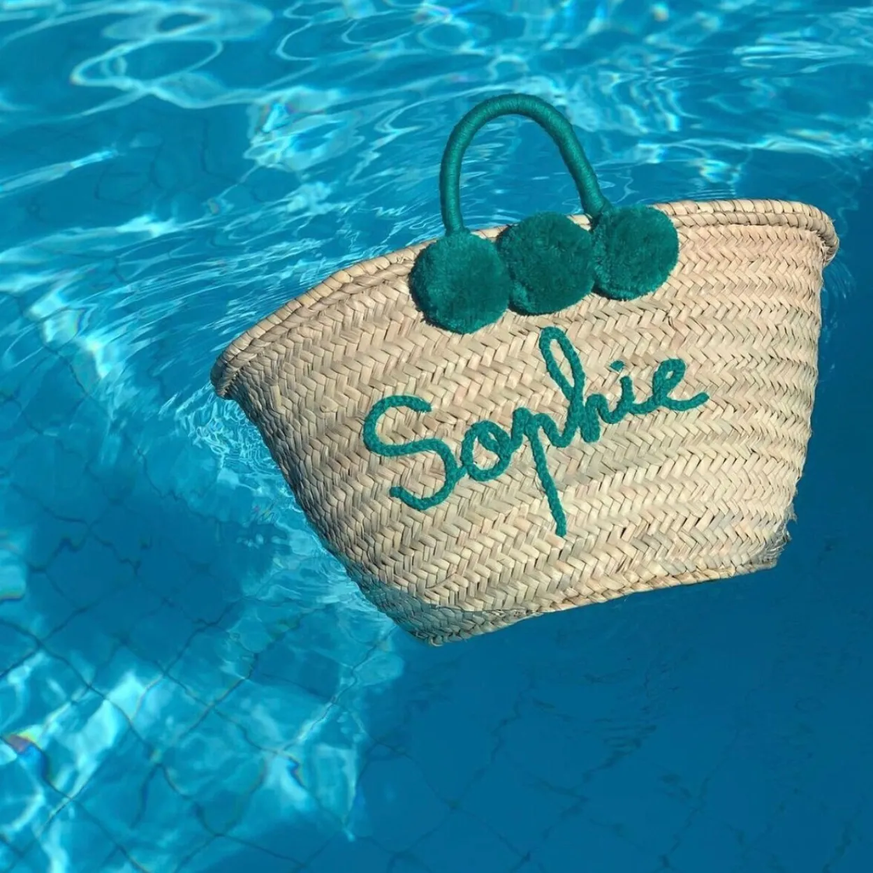 Medium Personalised Pom Pom Basket