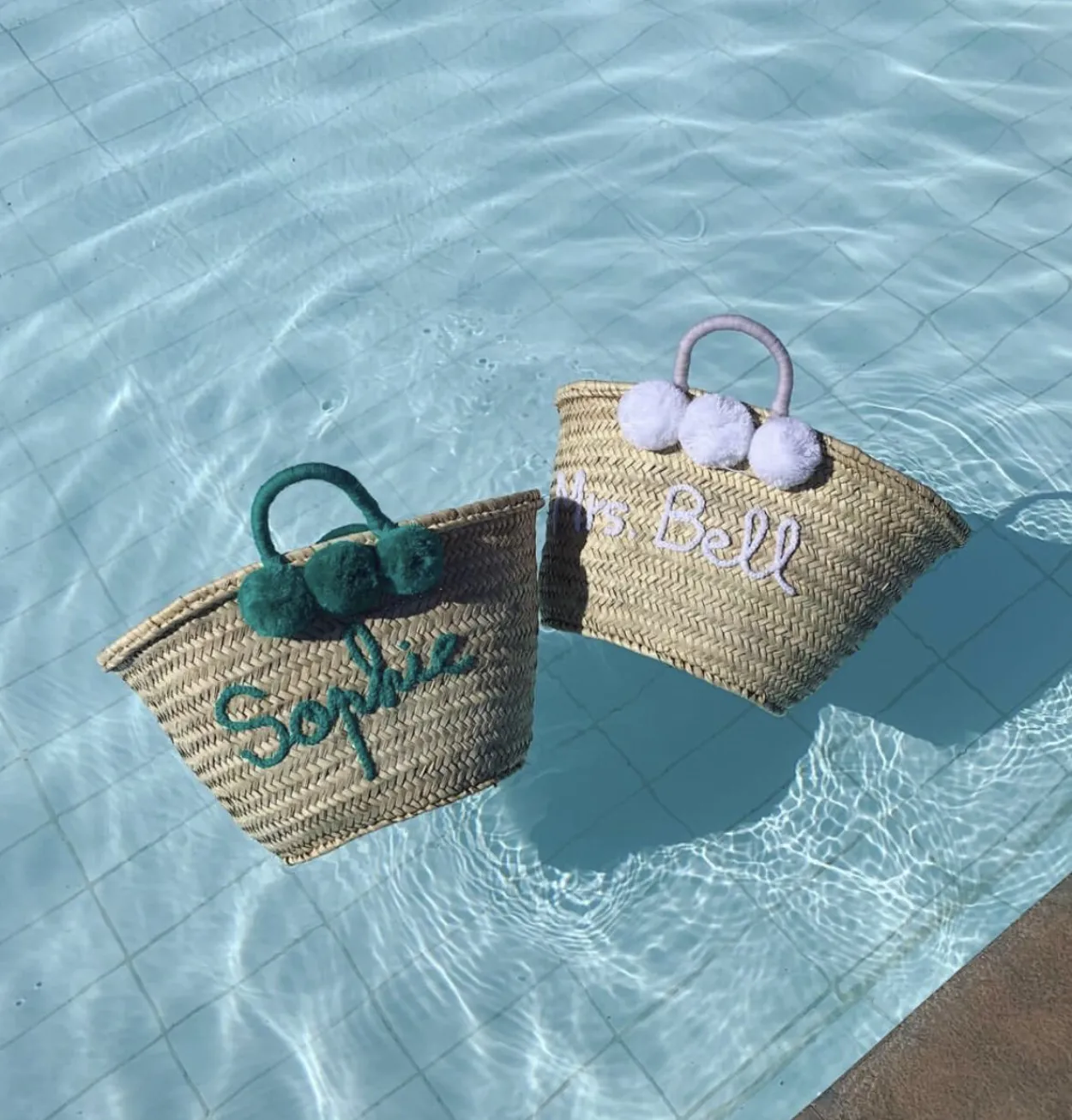 Medium Personalised Pom Pom Basket