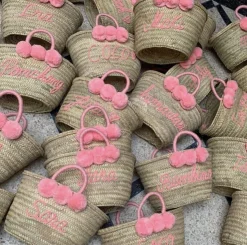 Medium Personalised Pom Pom Basket