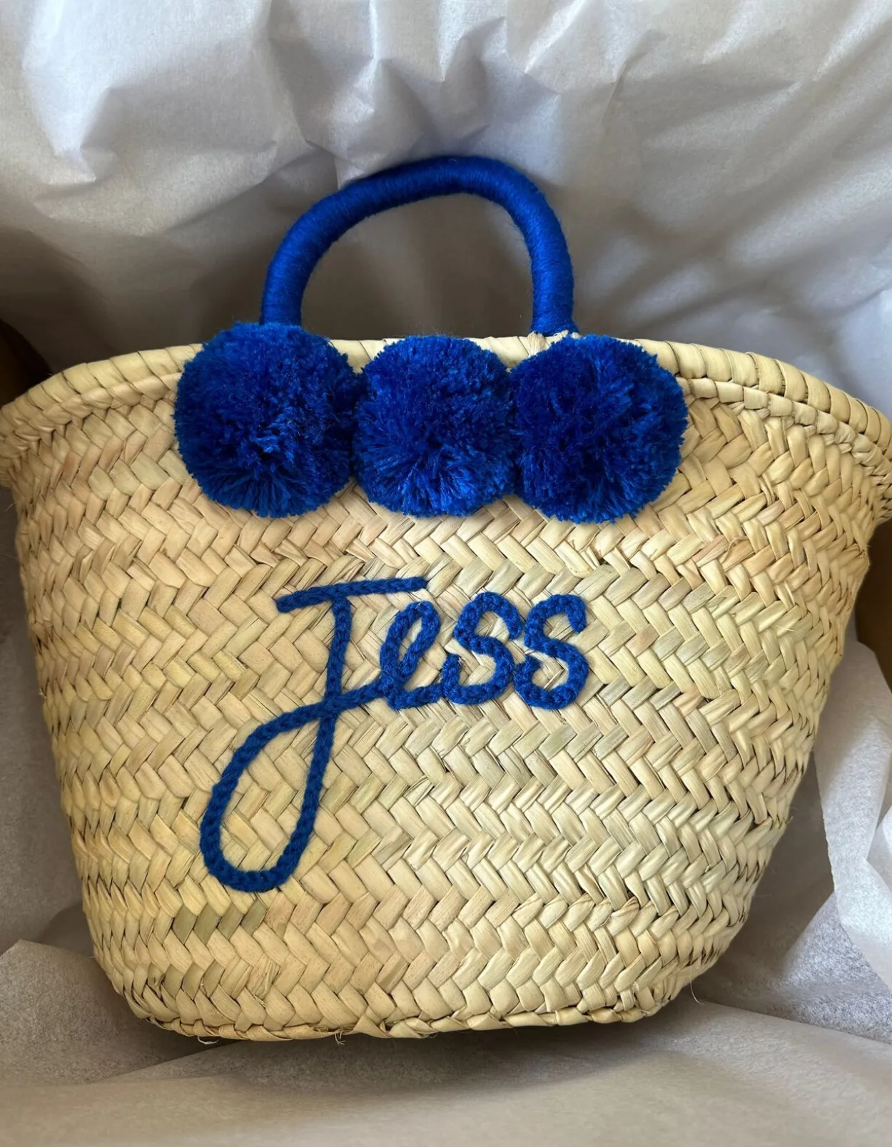 Medium Personalised Pom Pom Basket