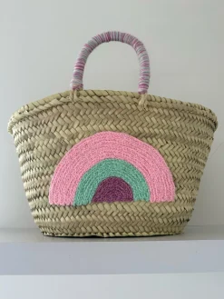 Medium Rainbow Palm Basket