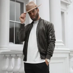 Men's Classic Wool Fedora - Camel