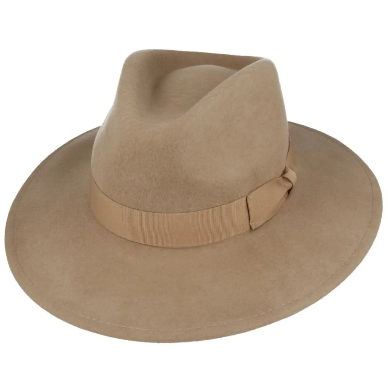 Men's Classic Wool Fedora - Camel