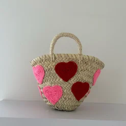 Mini Heart Palm Basket