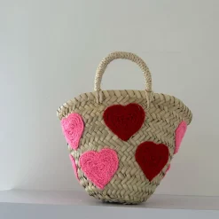 Mini Heart Palm Basket