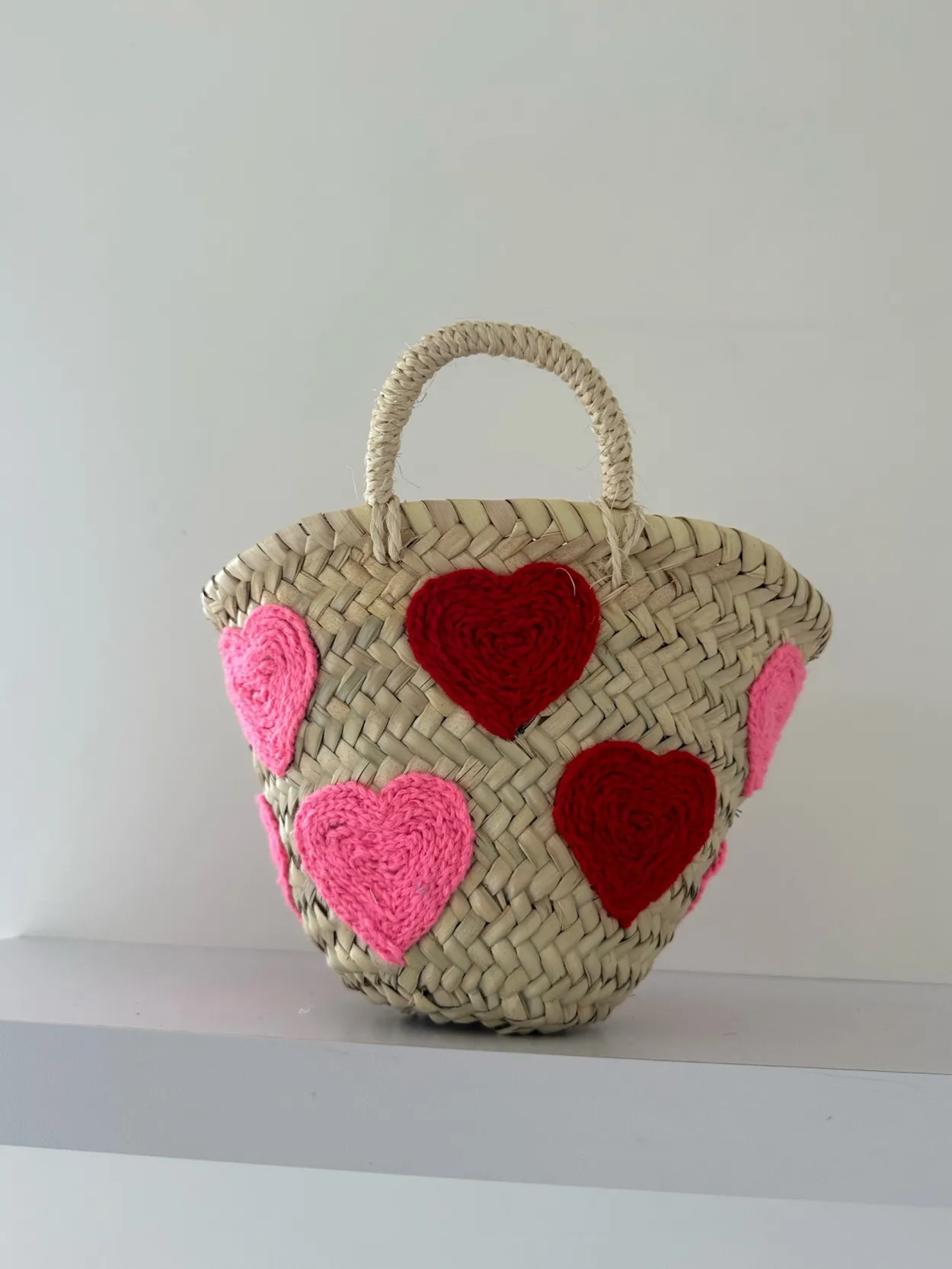Mini Heart Palm Basket