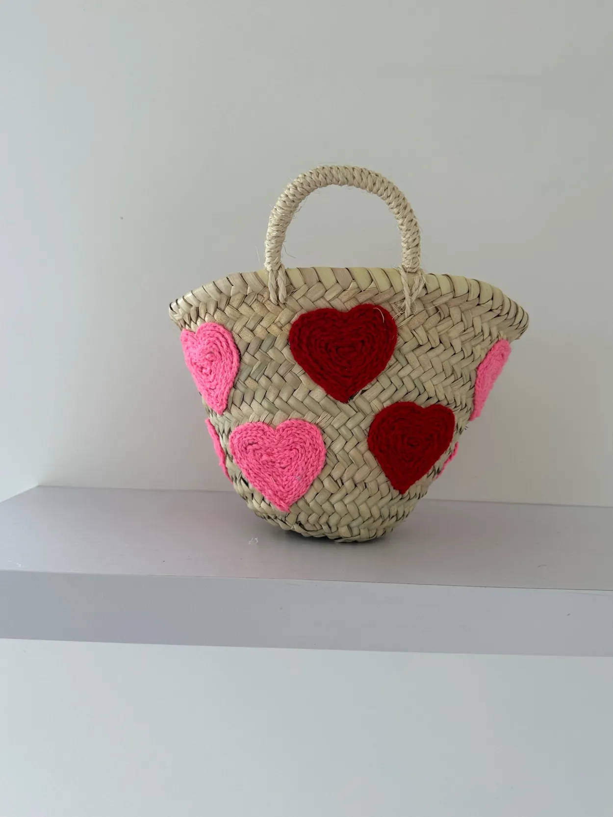 Mini Heart Palm Basket
