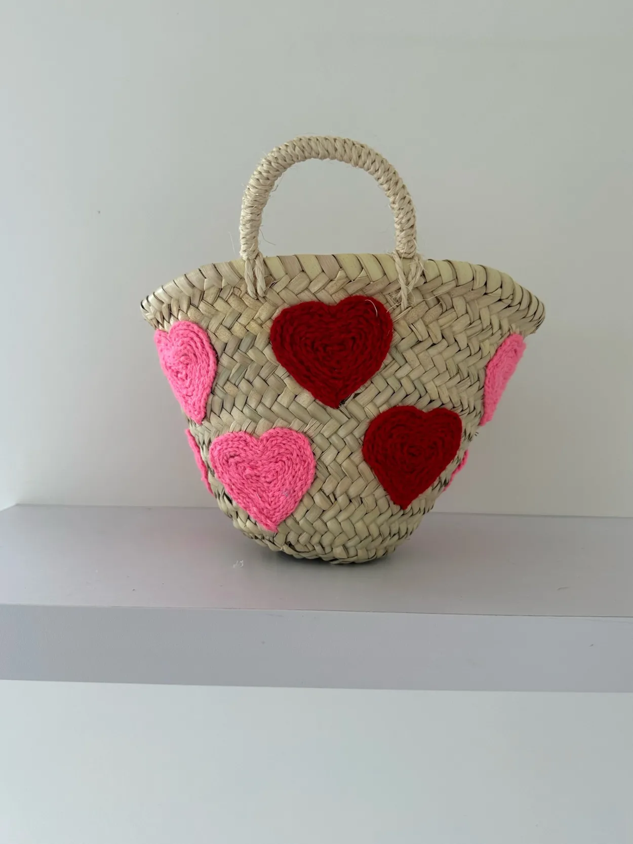 Mini Heart Palm Basket