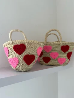 Mini Heart Palm Basket