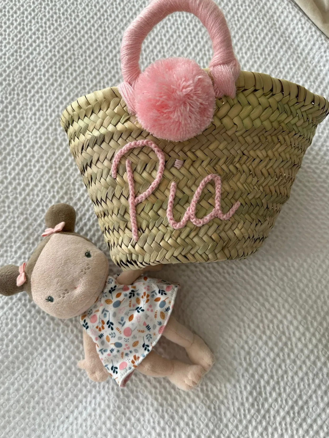 Mini Personalised Pom-Pom Basket