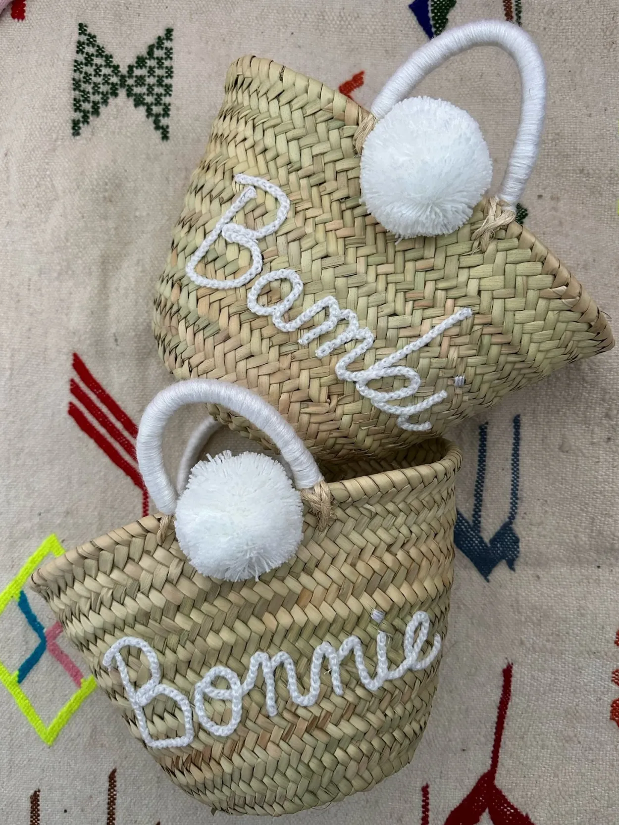 Mini Personalised Pom-Pom Basket