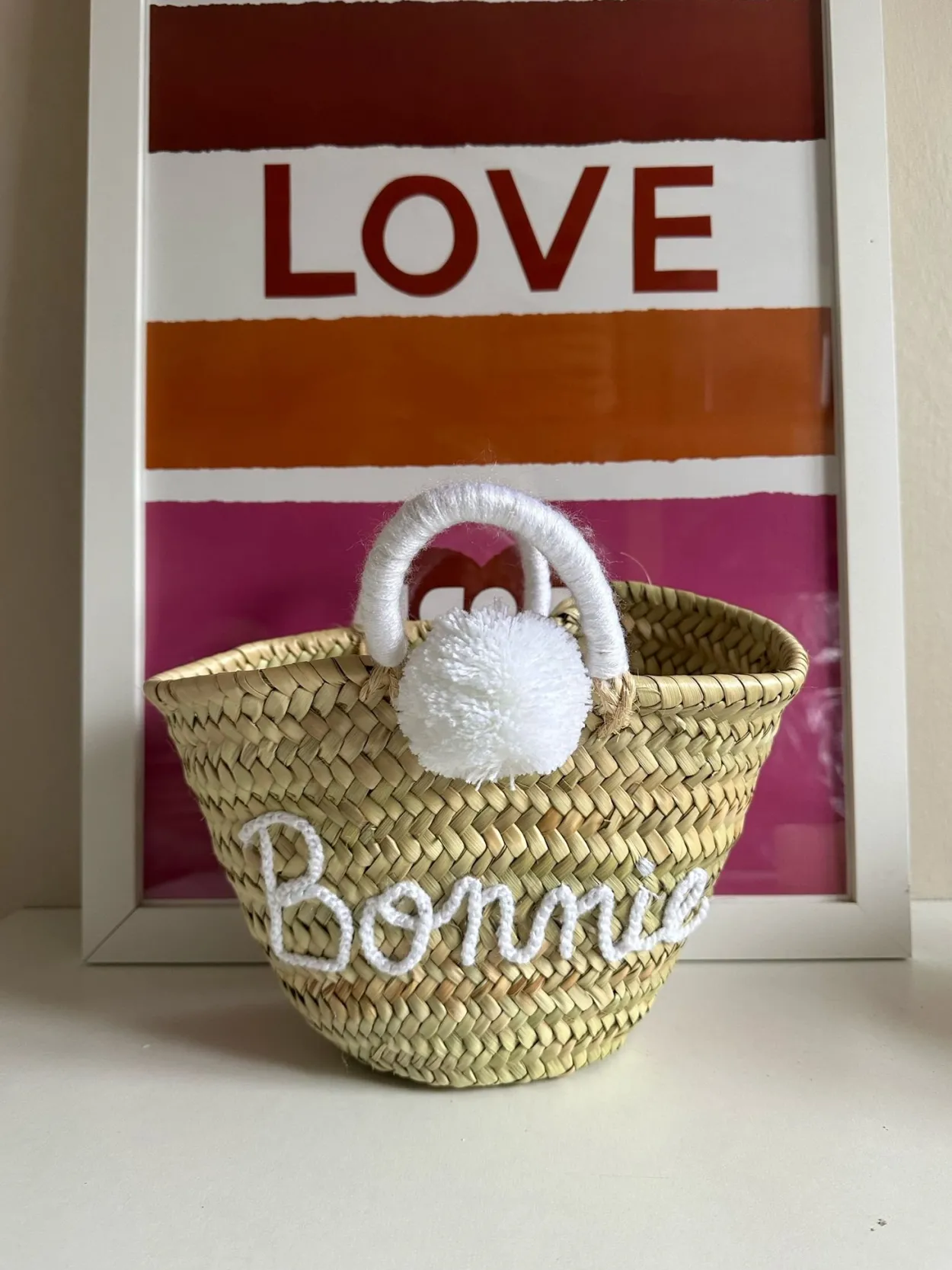 Mini Personalised Pom-Pom Basket