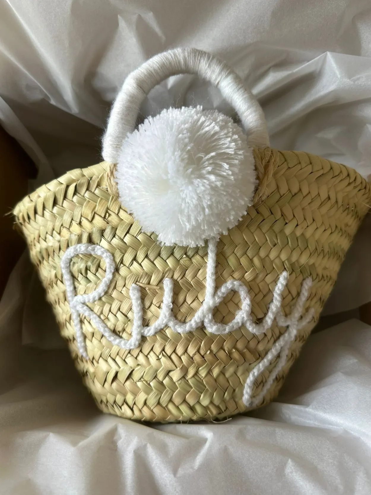 Mini Personalised Pom-Pom Basket