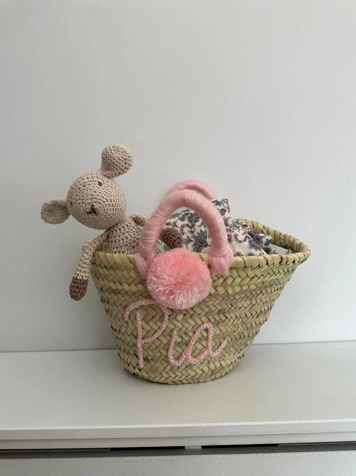 Mini Personalised Pom-Pom Basket