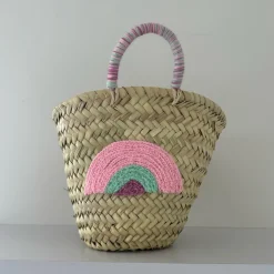 Mini Rainbow Palm Basket