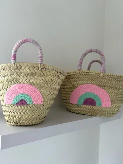 Mini Rainbow Palm Basket