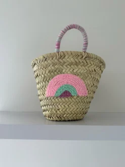Mini Rainbow Palm Basket