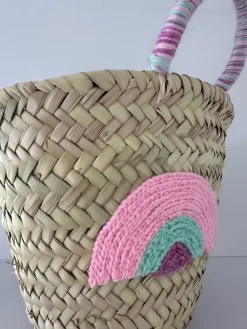 Mini Rainbow Palm Basket