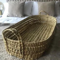 Moroccan Baby Changing Basket with handles