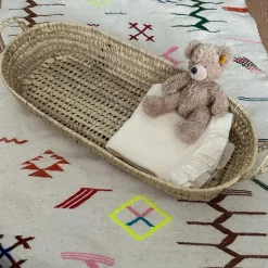 Moroccan Baby Changing Basket with handles