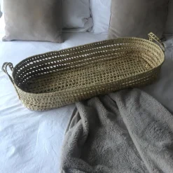 Moroccan Baby Changing Basket with handles
