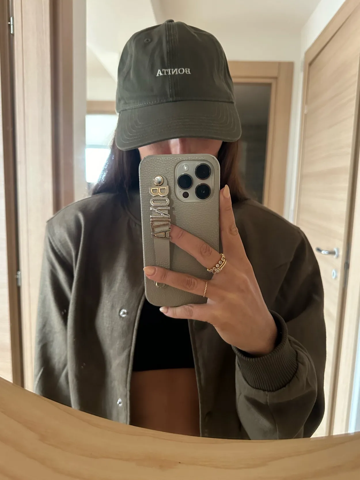 Olive baseball cap - BONITA