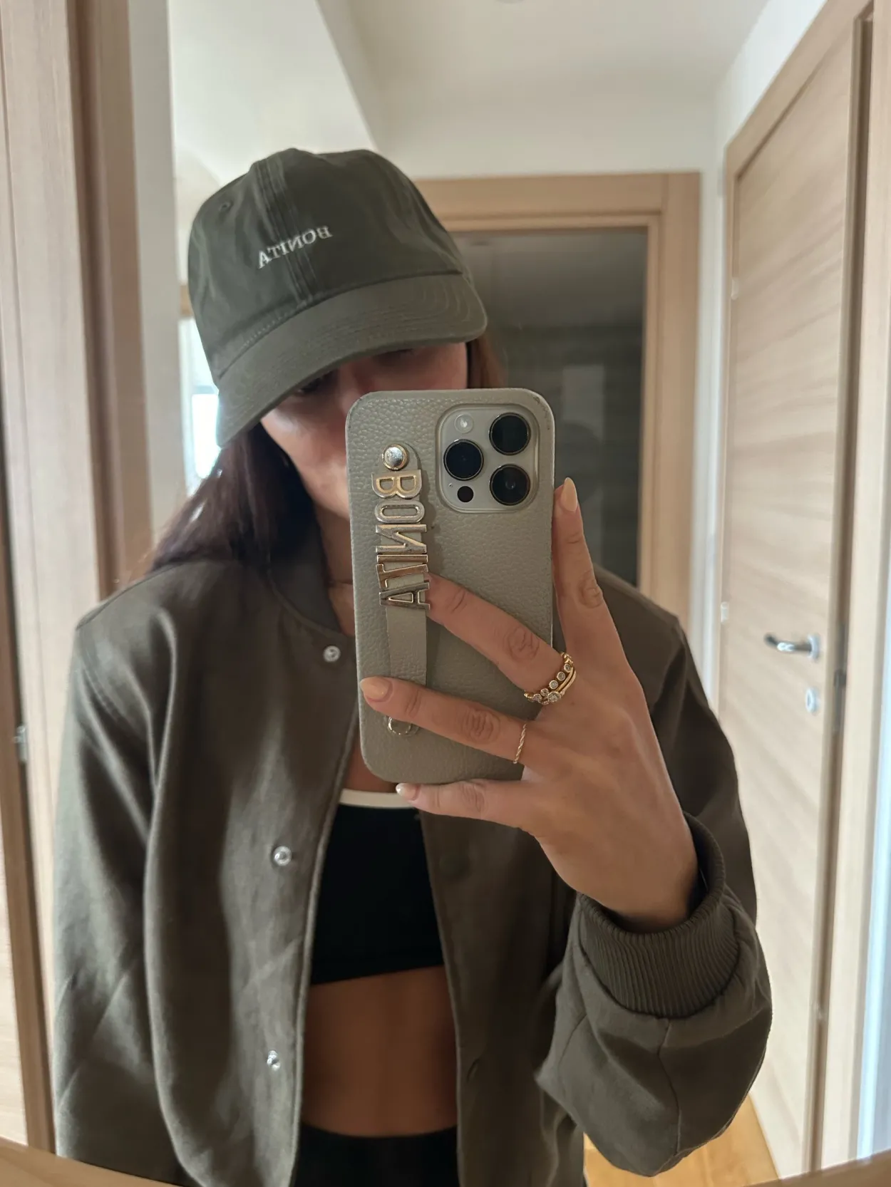 Olive baseball cap - BONITA