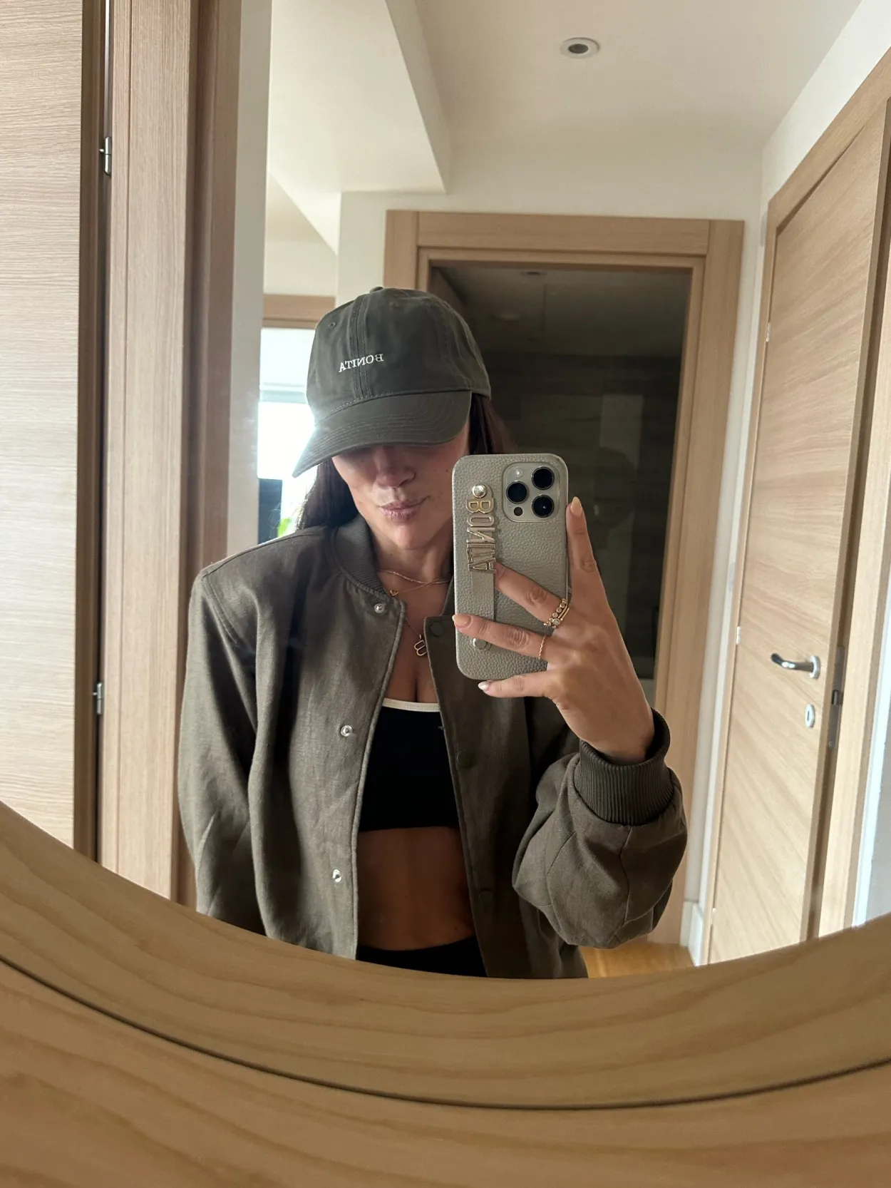 Olive baseball cap - BONITA