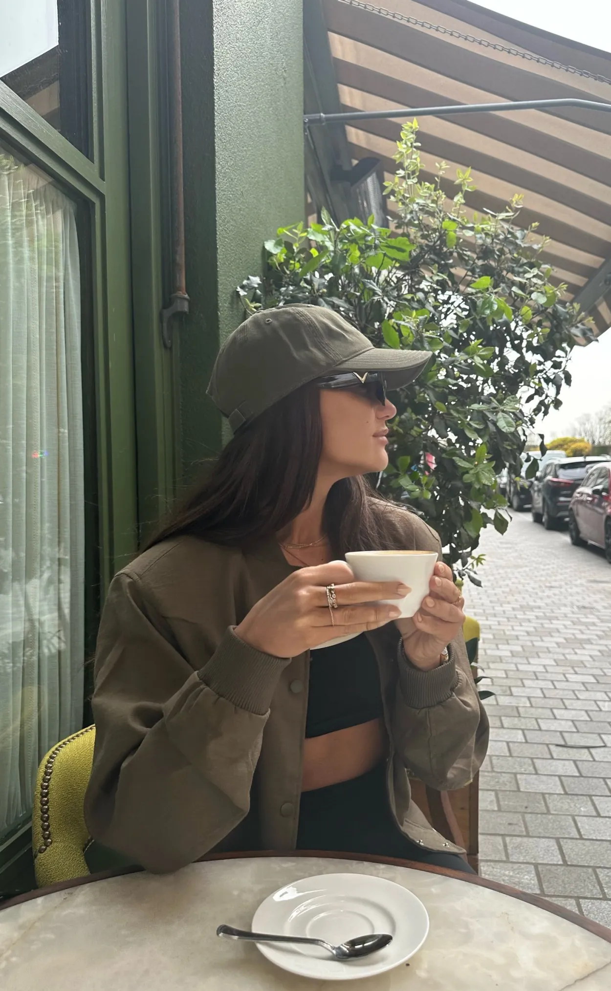Olive baseball cap - BONITA