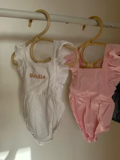 Personalised Pink Ruffle Baby Romper