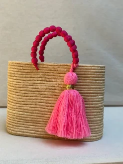 Personalised Raffia Palm Basket